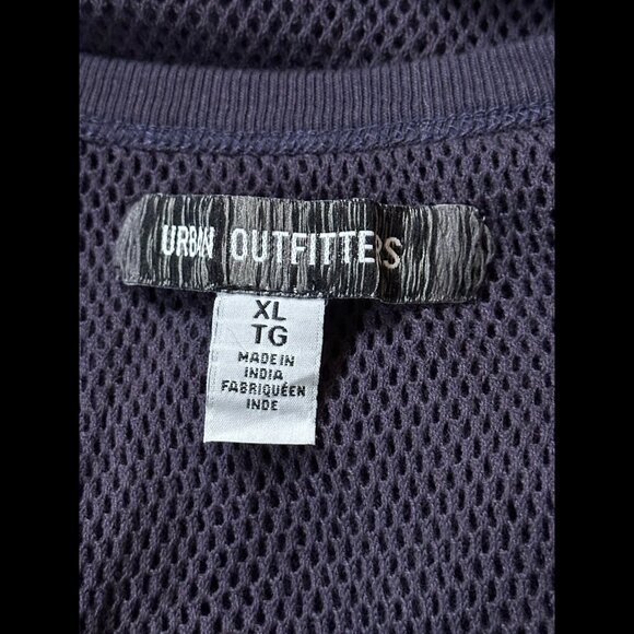 Urban Outfitters Tank Top XL Womens Purple Mesh Knit Muscle Shirt - Picture 5 of 6